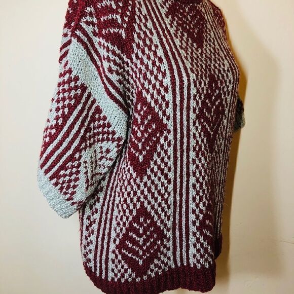 Womens Vintage Chunky HandMade Thick Knit Sweater - Picture 3 of 8